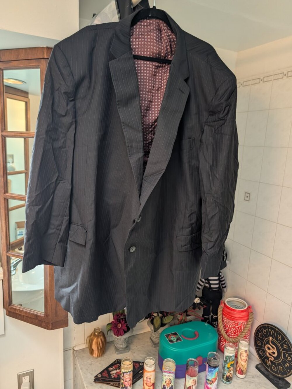 Jos. A. Bank Reserve Super 120s Wool Pinstripe Blazer 60R NWT USA Retail $300